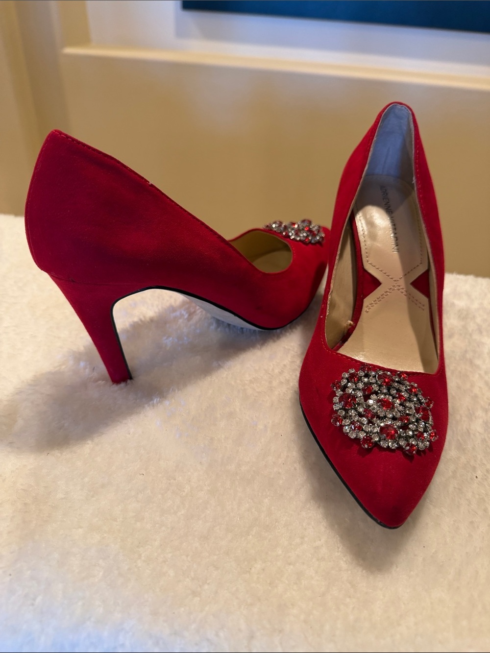 Adrienne Vittadini red stiletto pumps